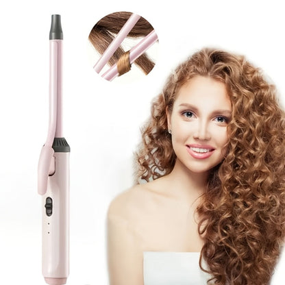 9mm Mini Curling Iron Rapid Heating for Ultra-Fine Curls Teddy Curls Water Waves & Bangs, Travel Curling Wand for Men & Women