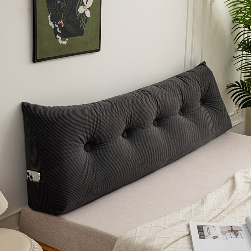 Tufted Triangular Backrest Cushion in Five Colors and Three Lengths from 59.06 to 78.74 Inches