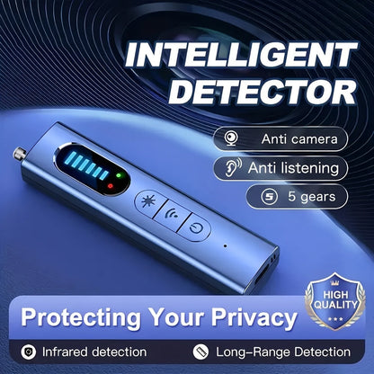 Hidden Camera Detector Anti-Spy RF Signal Scanner, GPS Tracker Finder, Wireless Bug Detector, Portable Protection for Hotels