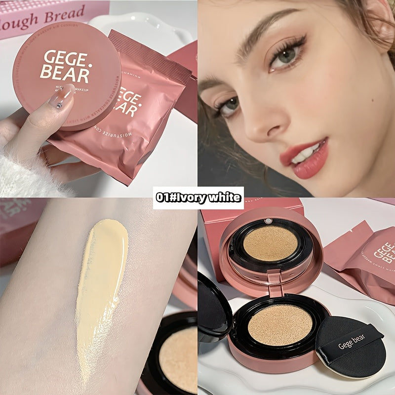 Oil Control Cushion BB Foundation with Replacement Core, Waterproof Sweatproof Invisible Pore Coverage