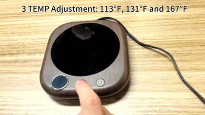 Smart Electric Coffee Mug Warmer 40W, Desktop Coffee Cup Thermos with Temperature Display, 3 Heat Settings
