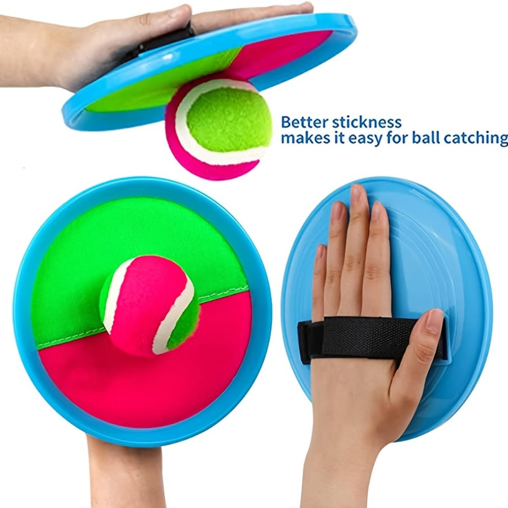Sticky Ball Toss Game Set for Kids & Adults, Fun Outdoor Throwing Toy with Sticky Balls & Target Board