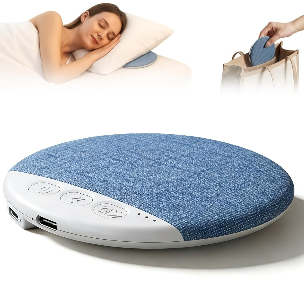 Sleep Pillow Speaker Wireless White Noise Machine with Rain Ocean Sounds, 2-Pack 49g Sleep Headphones
