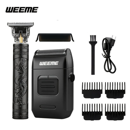 Men's Electric Hair Clipper Set USB Rechargeable with Nose Hair Trimmer & Shaver Wireless Professional Grooming Kit Father's Day Gift