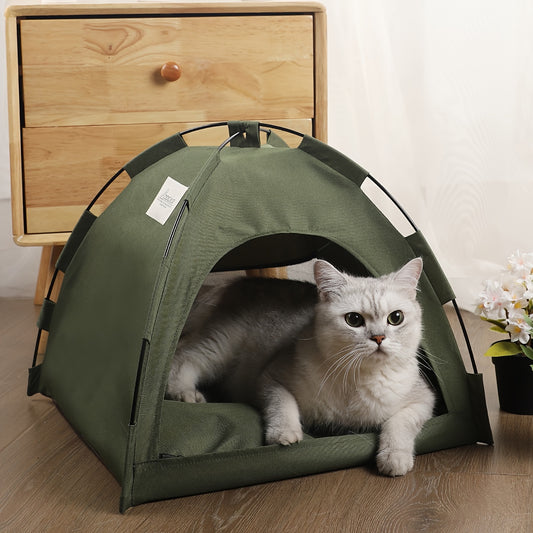 Portable Pet Tent Sleeping Nest for Cats & Dogs – Soft Cozy Foldable Pet House for Indoor Outdoor Camping Travel