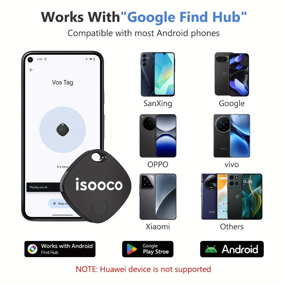 Mini GPS Tracker No Monthly Fee Real-Time Locator – Dual System iOS & Android Compatible 24/7 Tracking for Car Truck SUV Motorcycle Boat