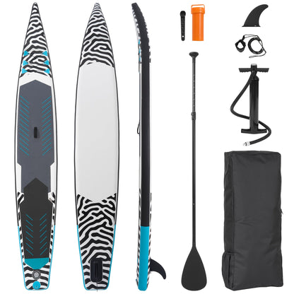 120 x 30 x 6-Inch Inflatable Stand-Up Paddle Board with Two-Plus-One Fin Setup and Six Design Options