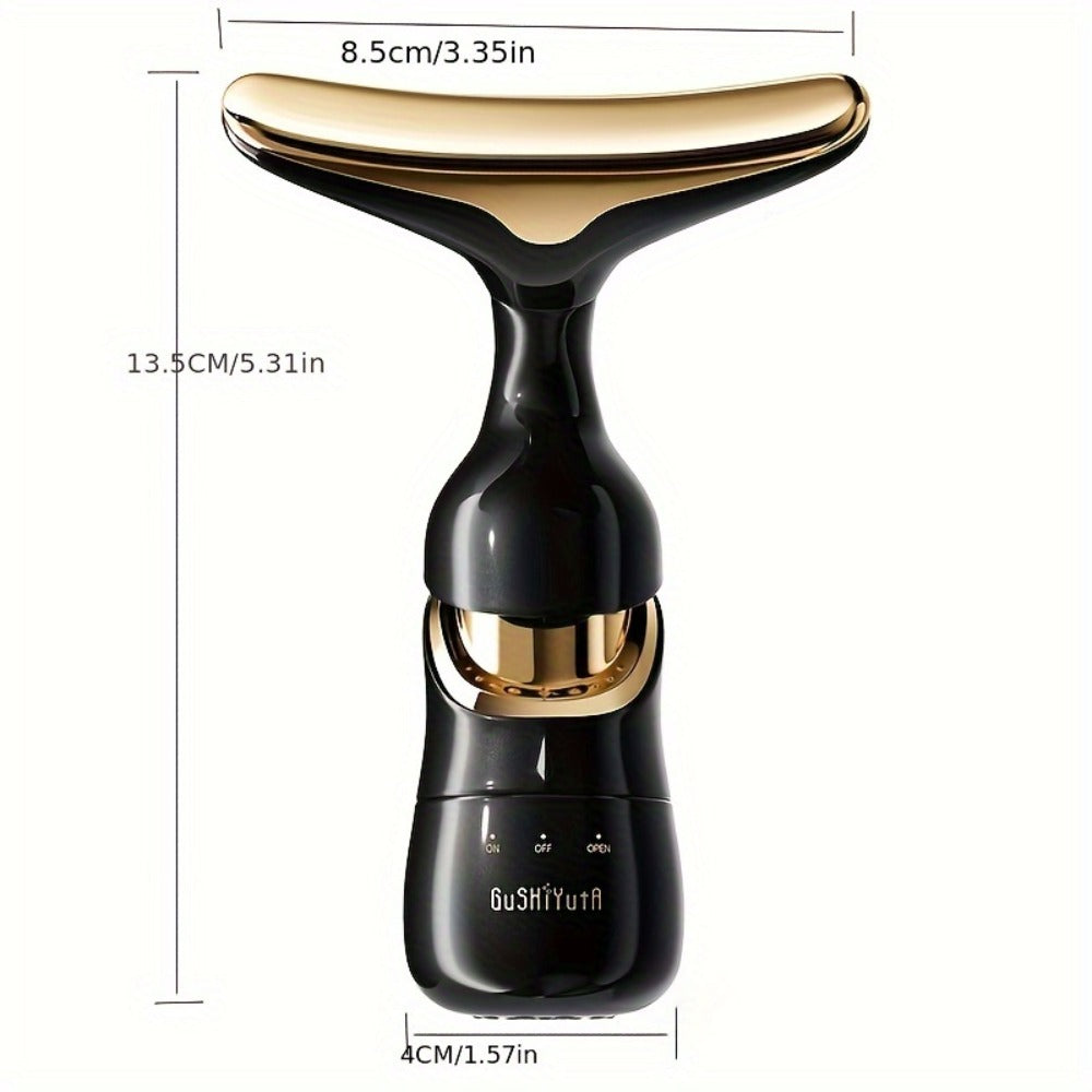 Facial Massager 3-in-1 with Interchangeable Heads for Face Neck Eyes for Home or Salon Spa Use
