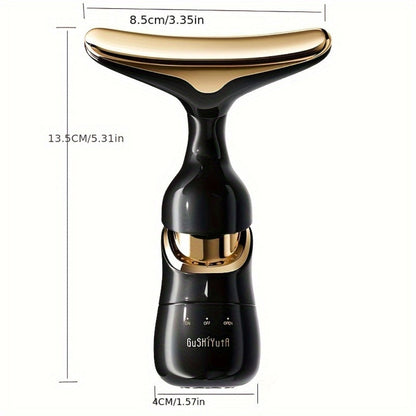 Facial Massager 3-in-1 with Interchangeable Heads for Face Neck Eyes for Home or Salon Spa Use