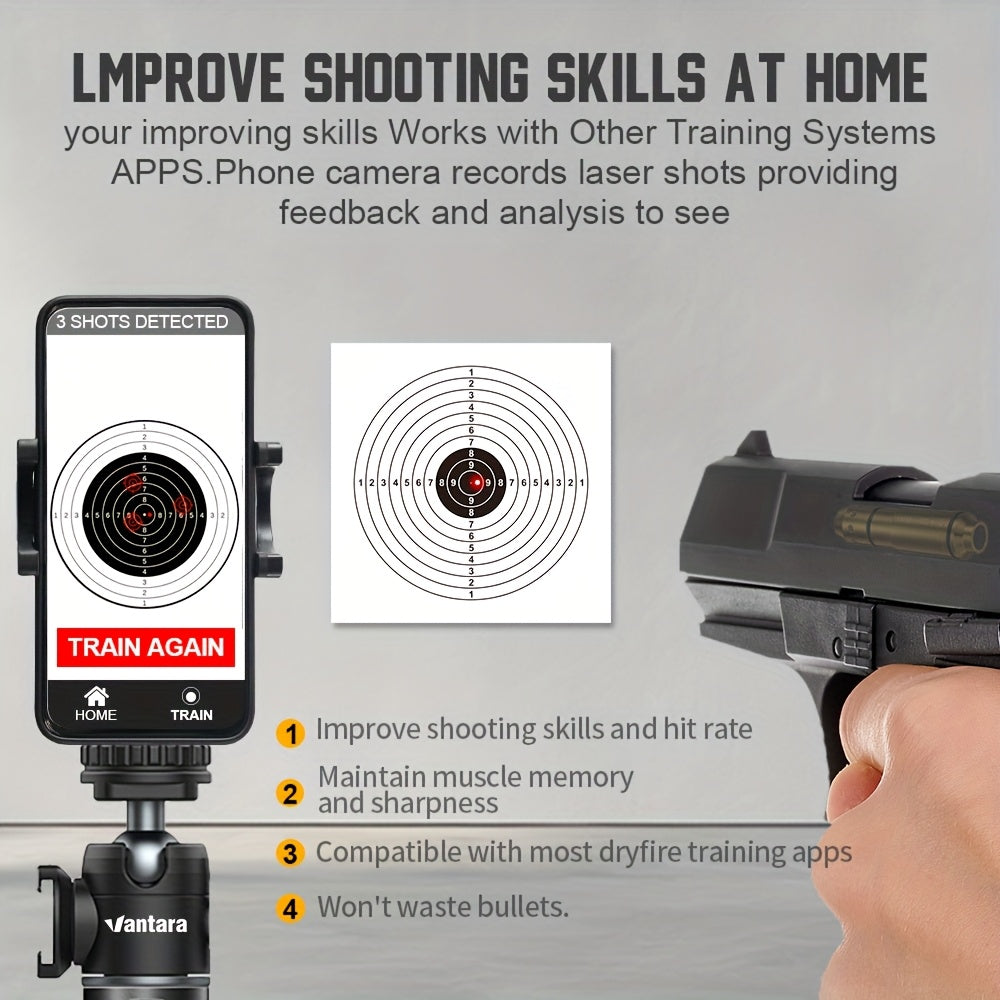 Dry Fire Laser Training Cartridge Multi-Caliber – 9mm 45ACP 223Rem 380ACP 357Sig 308Win 12GA 40Cal 6.5mm 7.62x39 | H59 Brass | Class IIIA
