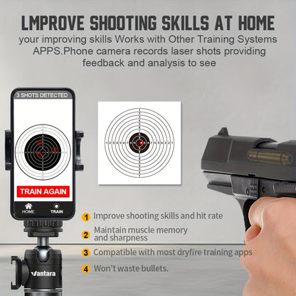Dry Fire Laser Training Cartridge Multi-Caliber – 9mm 45ACP 223Rem 380ACP 357Sig 308Win 12GA 40Cal 6.5mm 7.62x39 | H59 Brass | Class IIIA