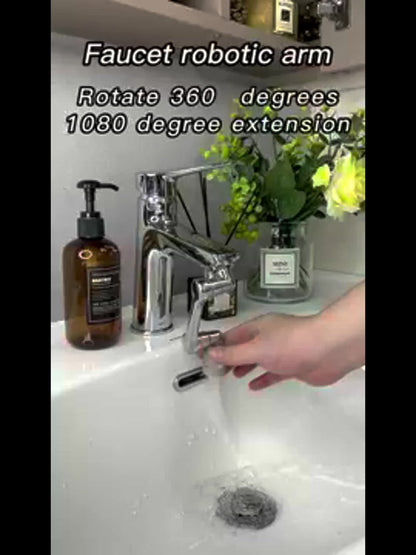 1440° Rotating Faucet Extender Brass Multifunctional 1080° 360° Swivel Robotic Arm Sink for Home Plumbing Maintenance and Repair