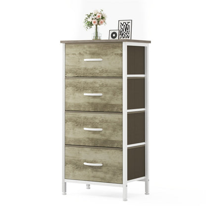 4-Drawer Metal Dresser, Bedroom Drawer Chest for Organized Everyday Storage detail image - detail view 9