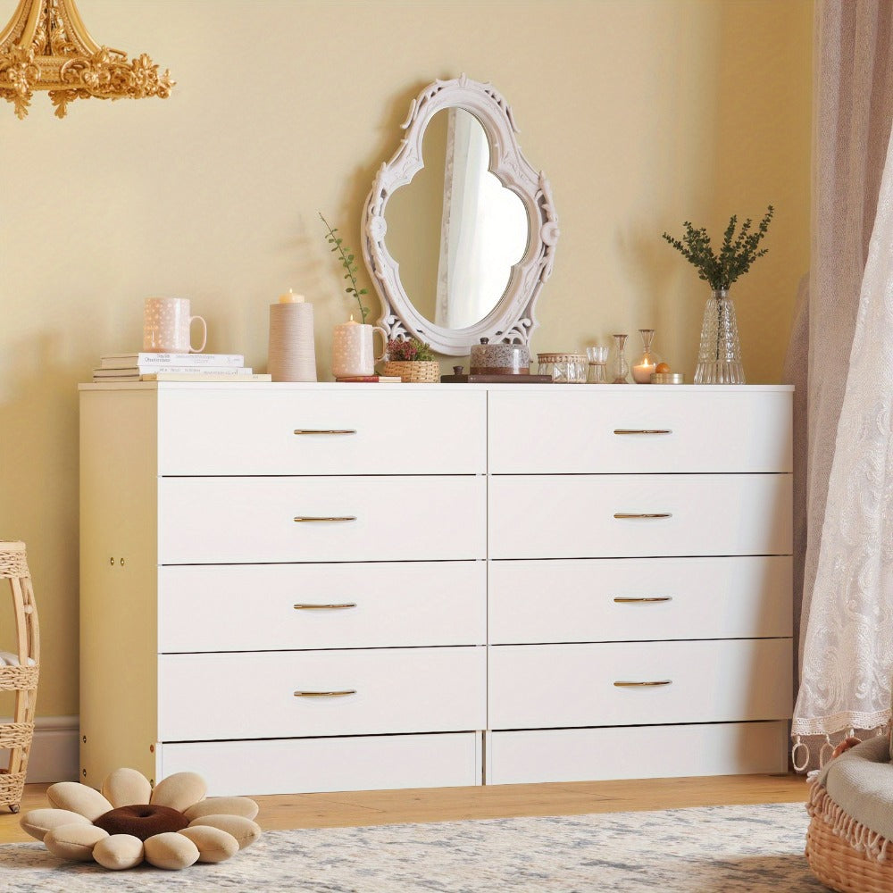 4-Drawer Wood Dresser, Bedroom Drawer Chest for Organized Everyday Storage detail image