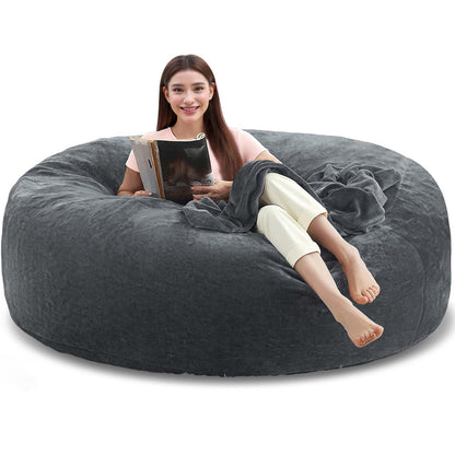 Bean Bag Chair shown in the Dark Gray, 6FT(59IN*35IN) option