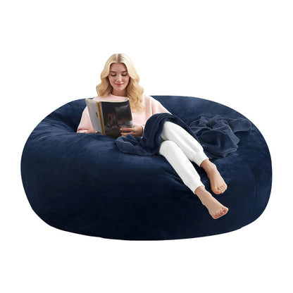4-Foot Oversized Bean Bag Chair, Floor Lounge Chair for Living Room detail image - detail view 13