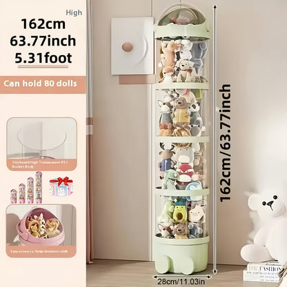 Toy Storage Organizer shown in the Green, 63.8inch option