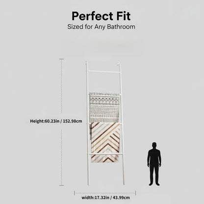 4-Layer Metal Blanket Ladders with Tool-Free Assembly for Living Room detail image - detail view 4