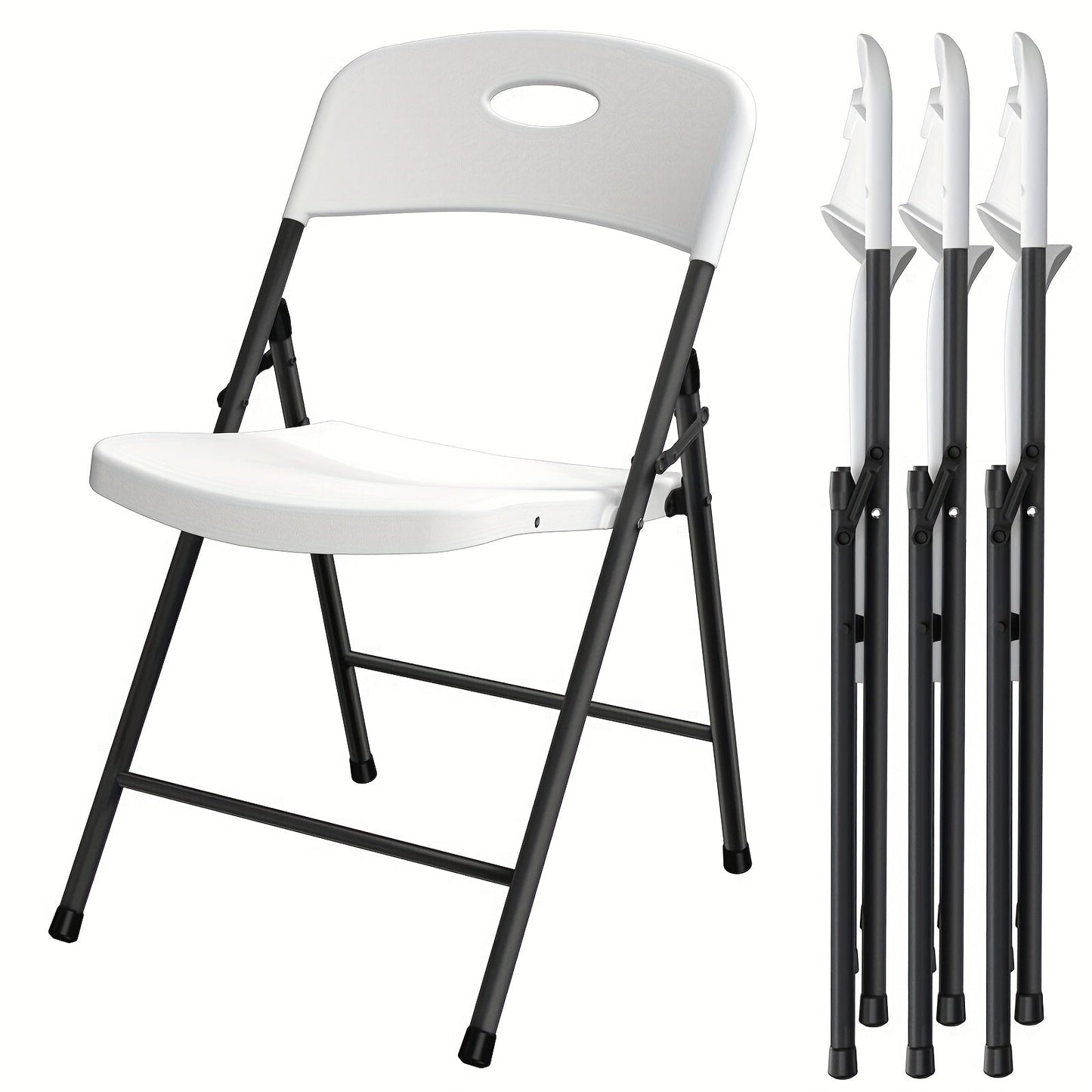 Folding Chairs shown in the White option