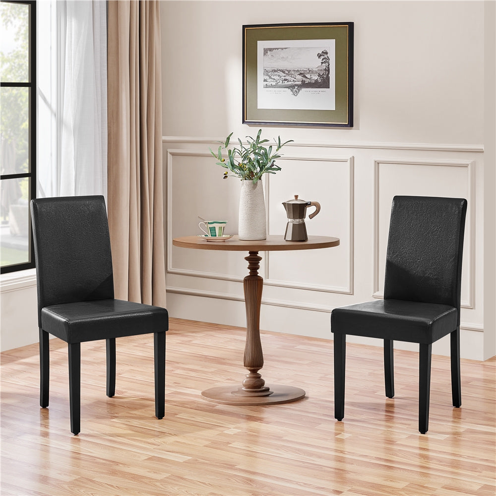 Dining Chairs shown in the Black(New), 2pcs option
