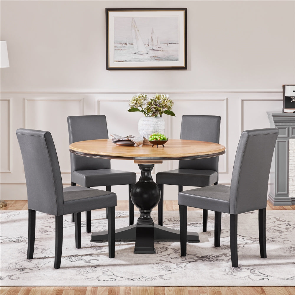 Dining Chairs shown in the Dark Gray(New), 4pcs option