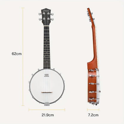 4-String Banjo Ukulele, 23-Inch Beginner Kit with Gig Bag and Picks detail image