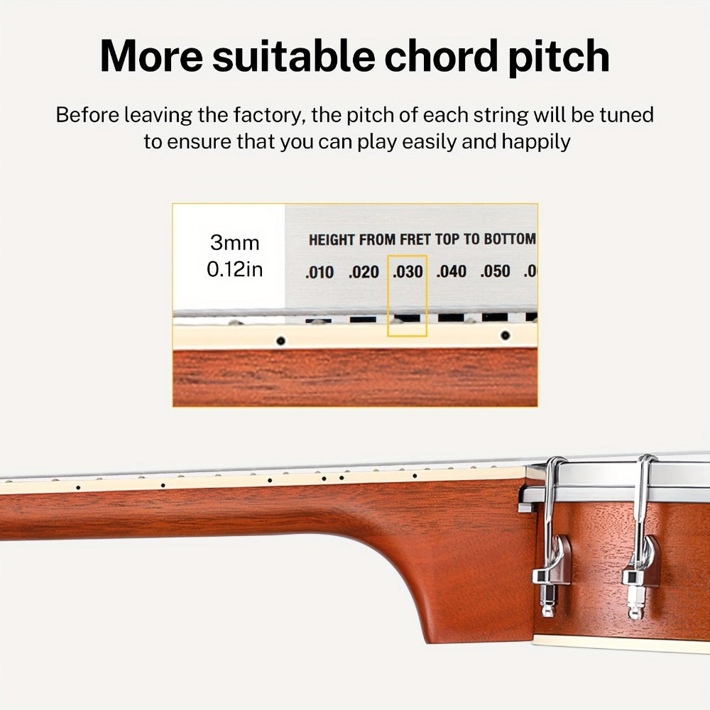 4-String Banjo Ukulele, 23-Inch Beginner Kit with Gig Bag and Picks detail image - detail view 3
