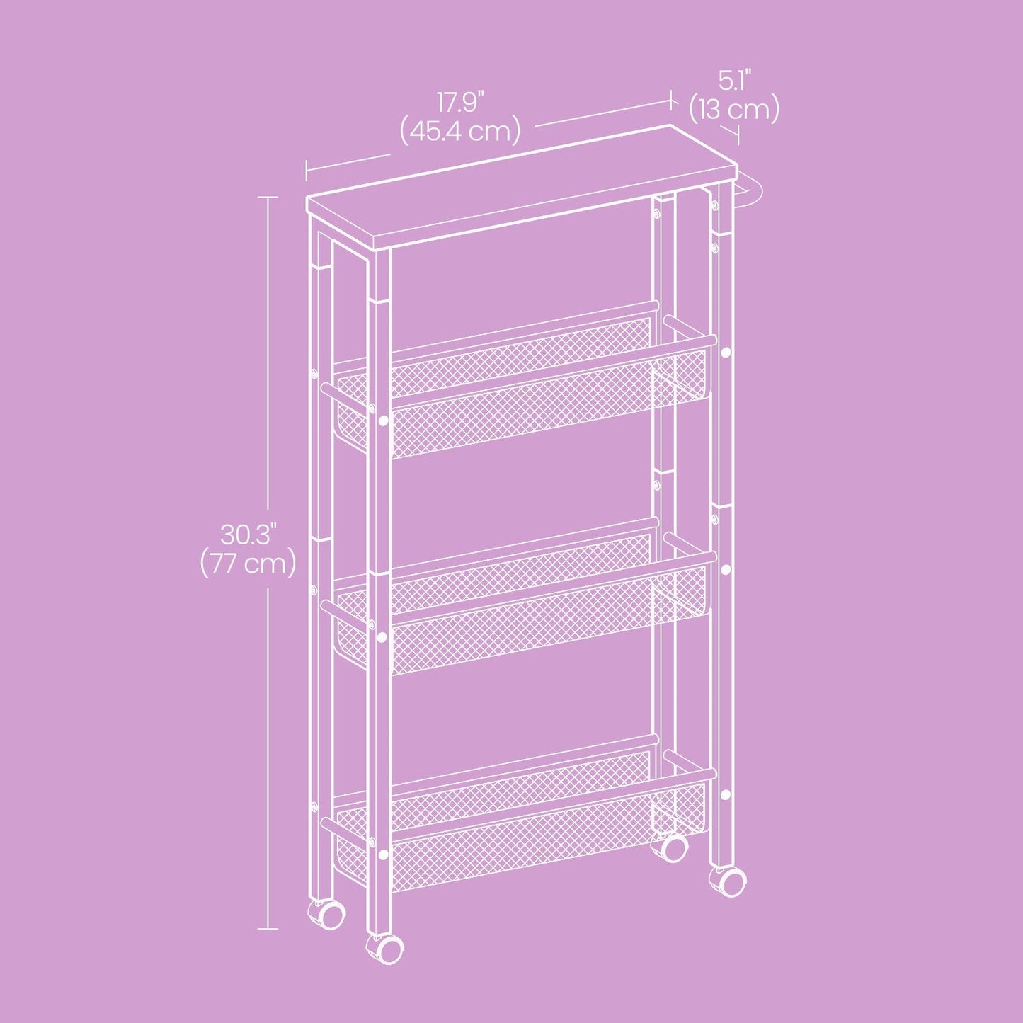 4-Tier 360° Rotating Kitchen Shelf with 360° Swivel for Organized Everyday Storage detail image - detail view 3
