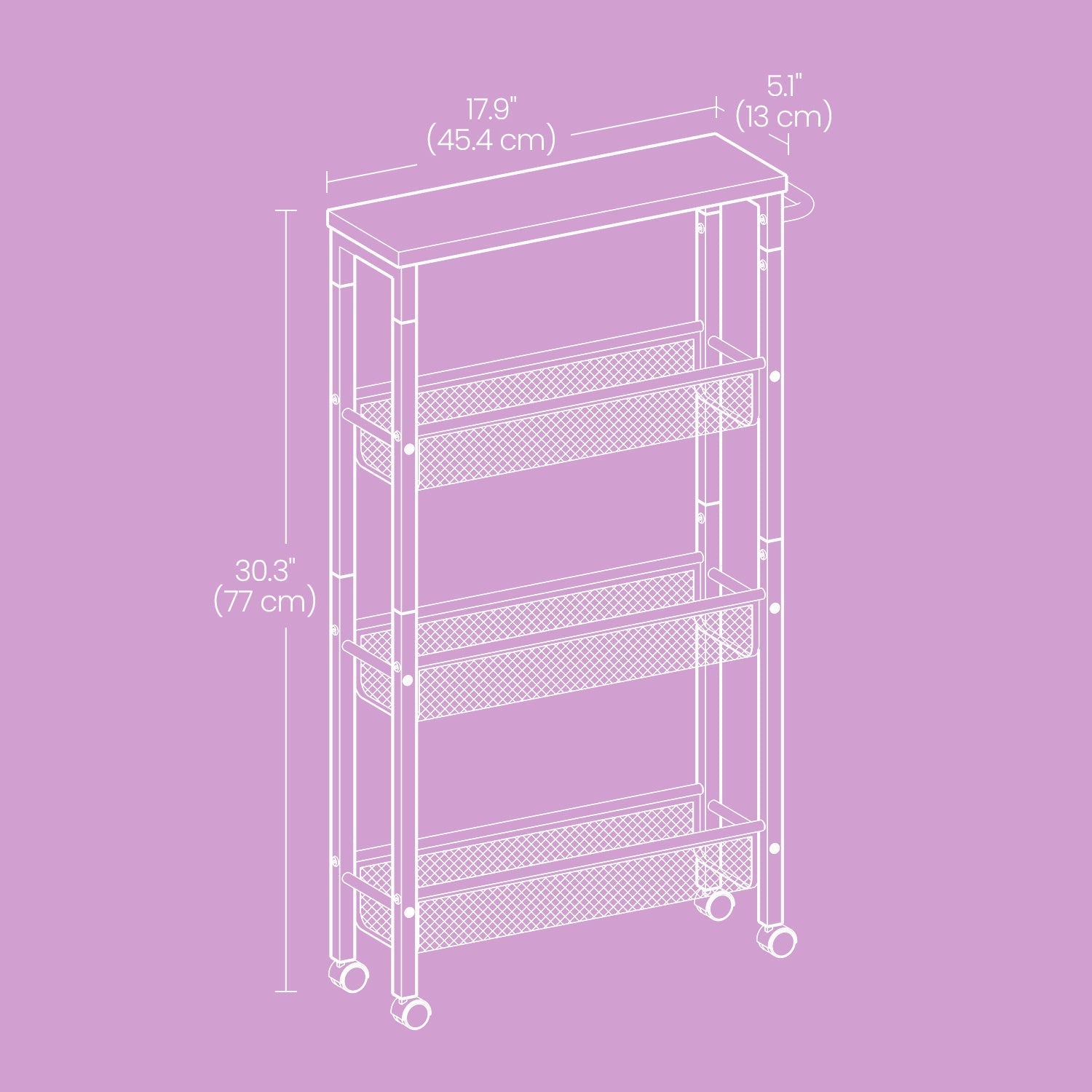 4-Tier 360° Rotating Kitchen Shelf with 360° Swivel for Organized Everyday Storage detail image - detail view 3