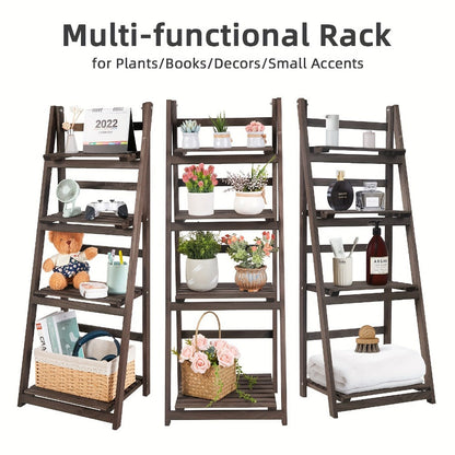 4-Tier Foldable Plant Stand for Practical Everyday Home Use in Living Room detail image - detail view 4