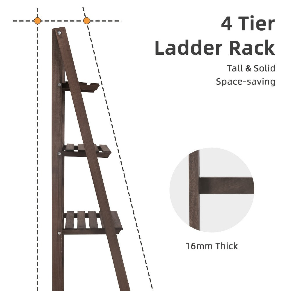 4-Tier Foldable Plant Stand for Practical Everyday Home Use in Living Room detail image - detail view 9