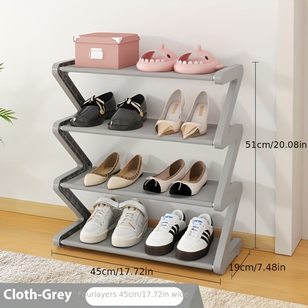 4-Tier Freestanding Shoe Rack with Stackable Design for Entryway detail image - detail view 3
