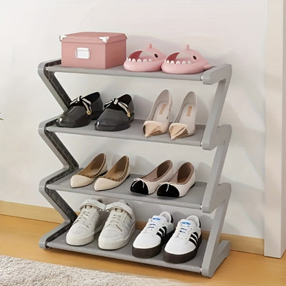 4-Tier Freestanding Shoe Rack with Tool-Free Assembly for Organized Everyday Storage detail image - detail view 7