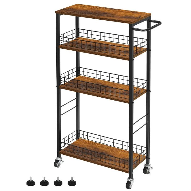 Storage Cart shown in the Brown option