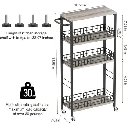 Storage Cart shown in the Gray option
