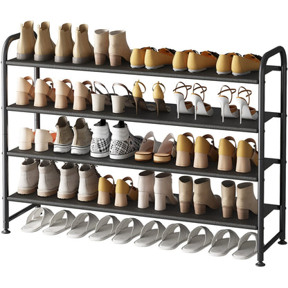 Shoe Rack shown in the 4 Tier black option
