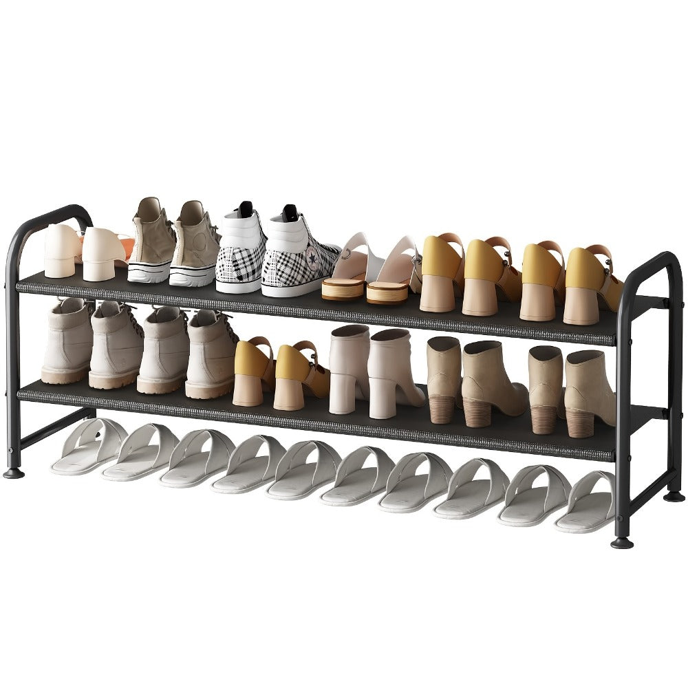 4-Tier Wide Shoe Rack with Stackable Design and Large-Capacity Storage for Entryway detail image - detail view 9
