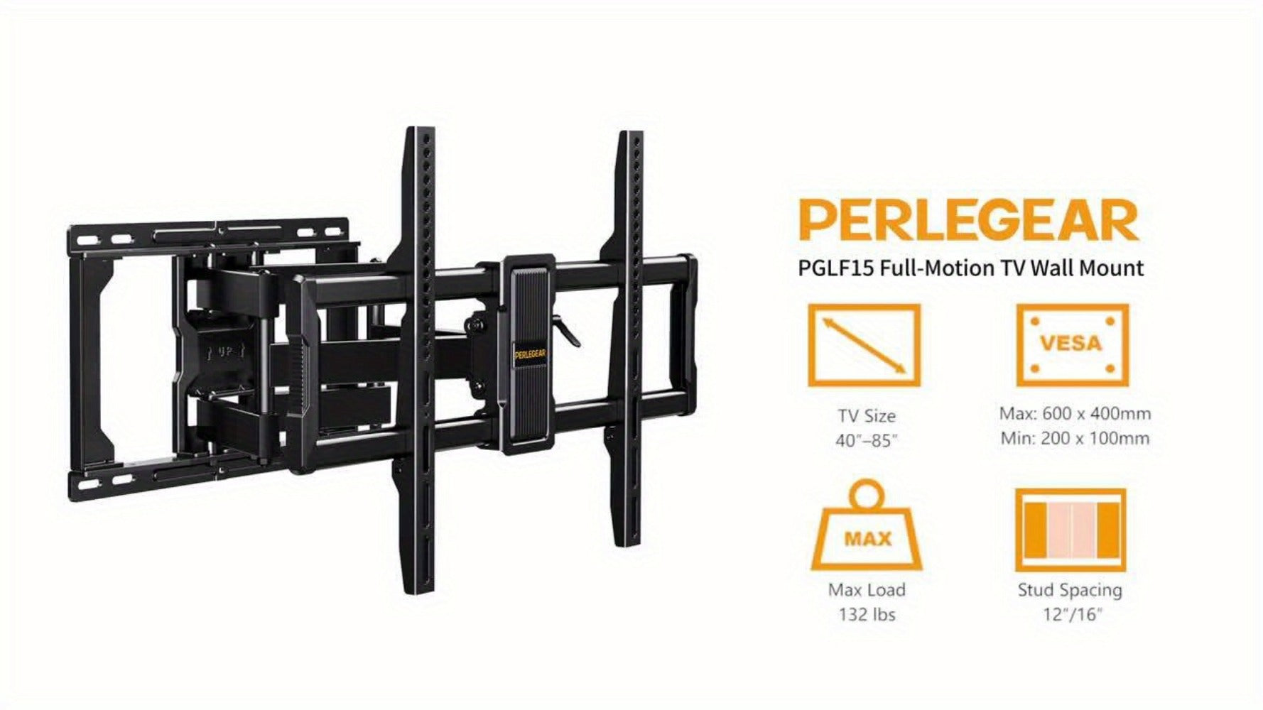 40-86 Inch TV Wall Mount with Full-Motion Adjustment and Tilt and Swivel detail image - detail view 11