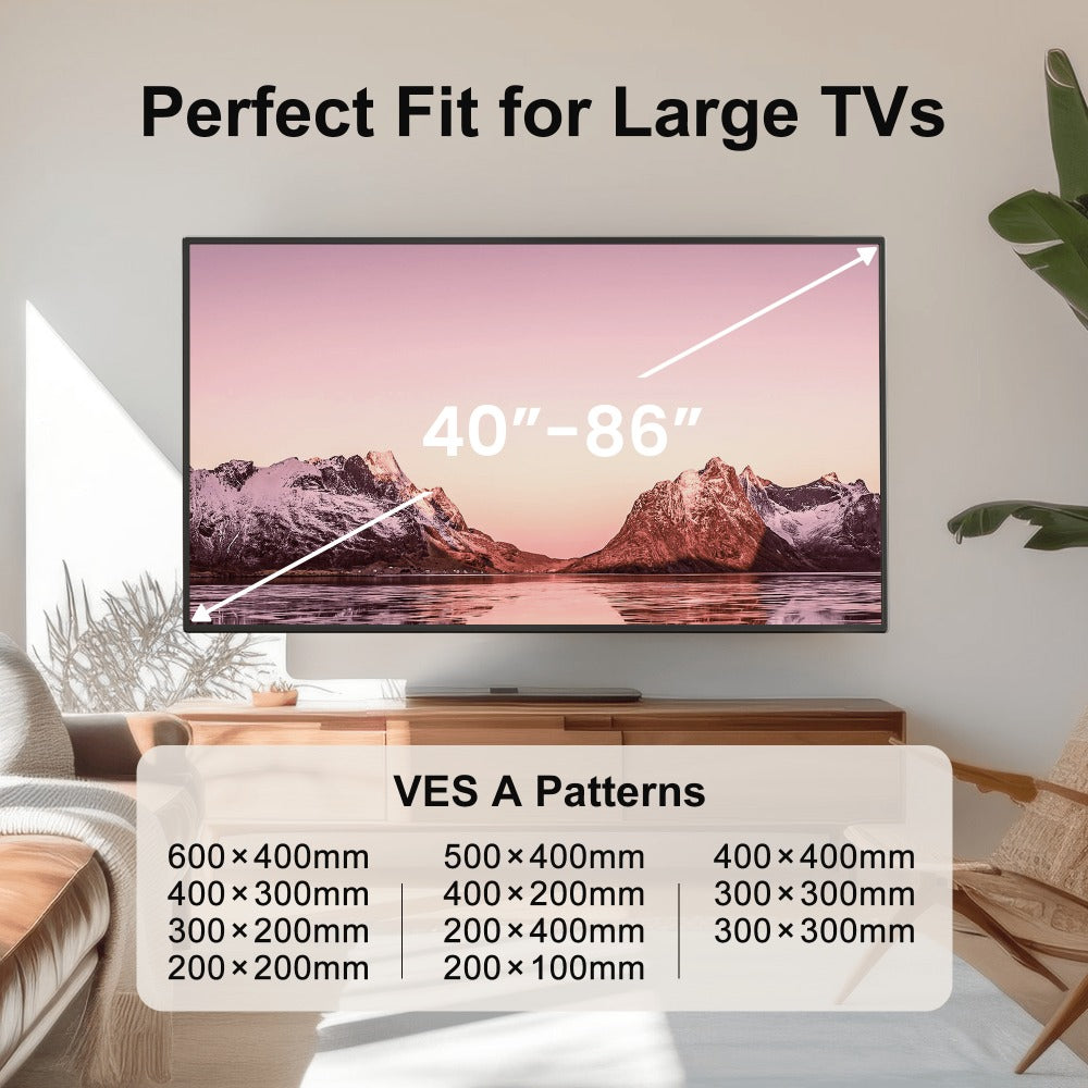 40-86 Inch TV Wall Mount with Full-Motion Adjustment and Tilt and Swivel detail image - detail view 8