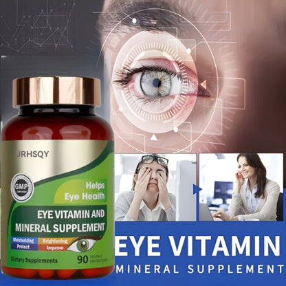 Lutein & Zeaxanthin Eye Vitamins Supplement with Zinc, Vitamin C & E, Advanced Vision & Macular Health