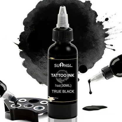 Tattoo Ink Black and White 1.01oz Bottle Options with Single, Two-Bottle and Mixed Color Sets