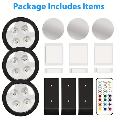 Picture Lights for Wall 13 RGB Color LED Art Light, Wireless Battery Operated Magnetic Painting Light with Remote