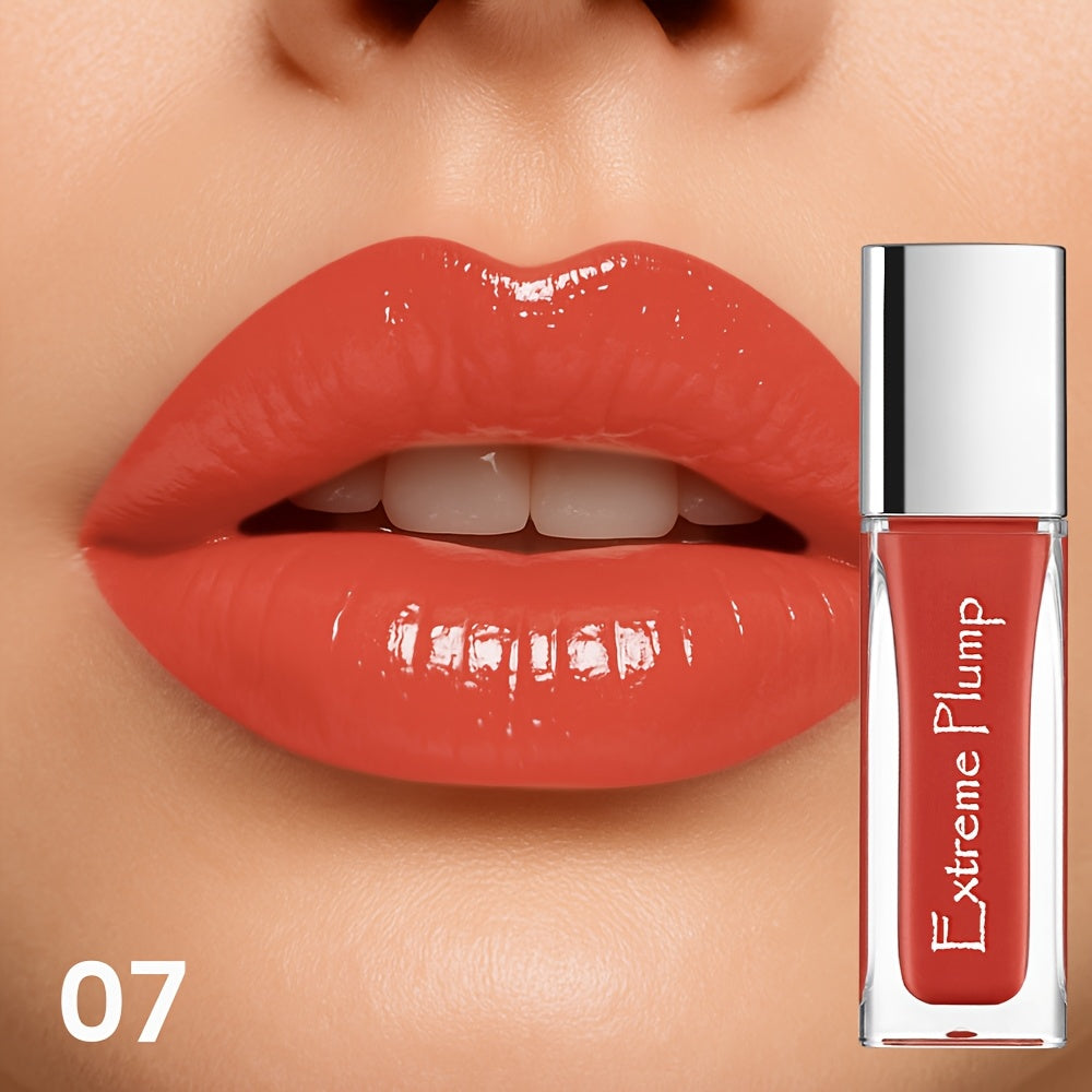 Lip Gloss for Women, Water Gloss Non-Sticky Formula, Sheer Nude Pink Shimmer Tint, Sweatproof Smooth Comfortable Wear