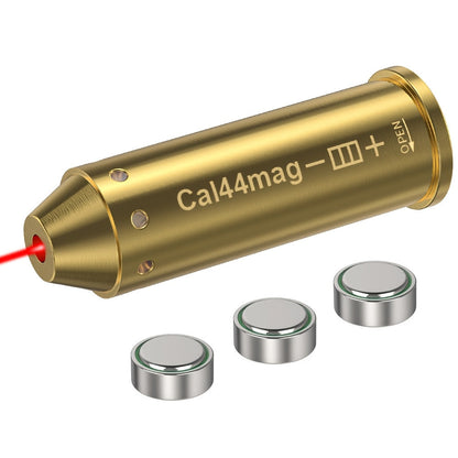 Red Laser Bore Sighter Multi-Caliber Firearms Calibration Tool 9mm 45ACP 308Win 223Rem 12GA 7.62 38SPL 44Mag Battery Included for Shooting