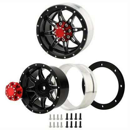 1.9" Beadlock Wheel Rims for RC Crawler 4pcs with the Listed Color, Size or Set Options for Everyday Use