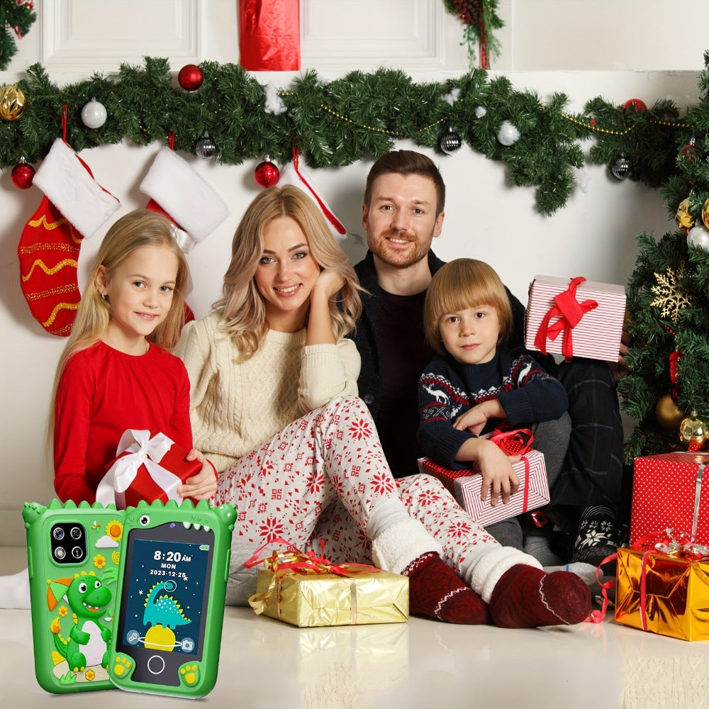 Explorer Toy Phone in Pink, Purple or Green with Dual Cameras, Touchscreen Interface and 8GB Label