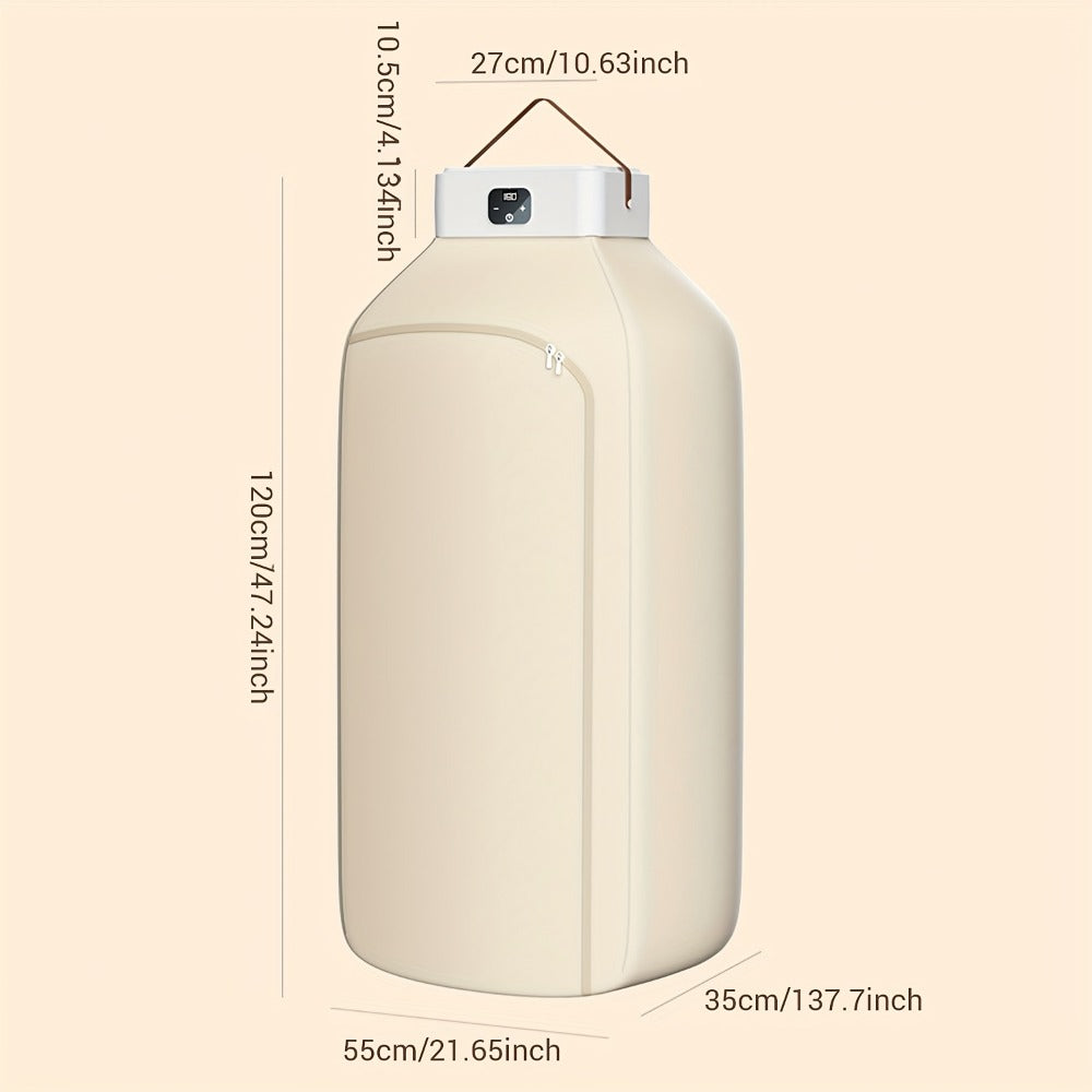 Foldable Clothes Dryer Smart Touch Screen Two-Speed Control Timer Function with Dry Bag Quick Drying Compact Design for Apartments Dorms RVs