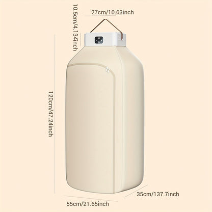 Foldable Clothes Dryer Smart Touch Screen Two-Speed Control Timer Function with Dry Bag Quick Drying Compact Design for Apartments Dorms RVs
