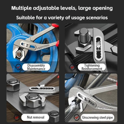Water Pump Pliers Adjustable Heavy Duty Wrench 8" 10" 12" – Large Opening Quick Adjust, Multi-Grip Channel Lock Tool for Pipeline, Plumbing