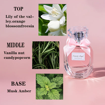 Perfume for Women 55ml Pink EDP Spray with Lily, Orange Blossom, Hyacinth, Vanilla, Musk and Amber